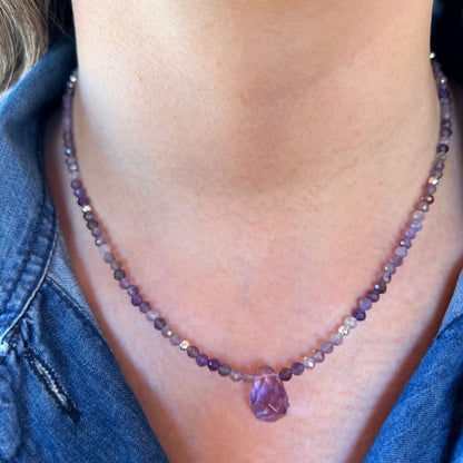 Collar "Calma y Protección" | Amatista | Plata 925