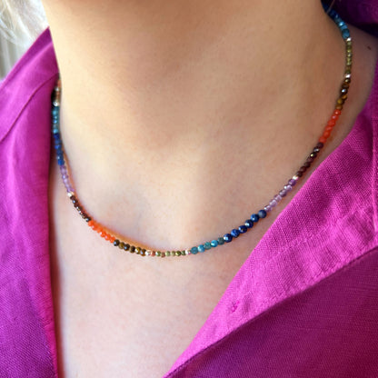 Collar 7 chakras y plata 925  | "ESCUDO PROTECTOR"
