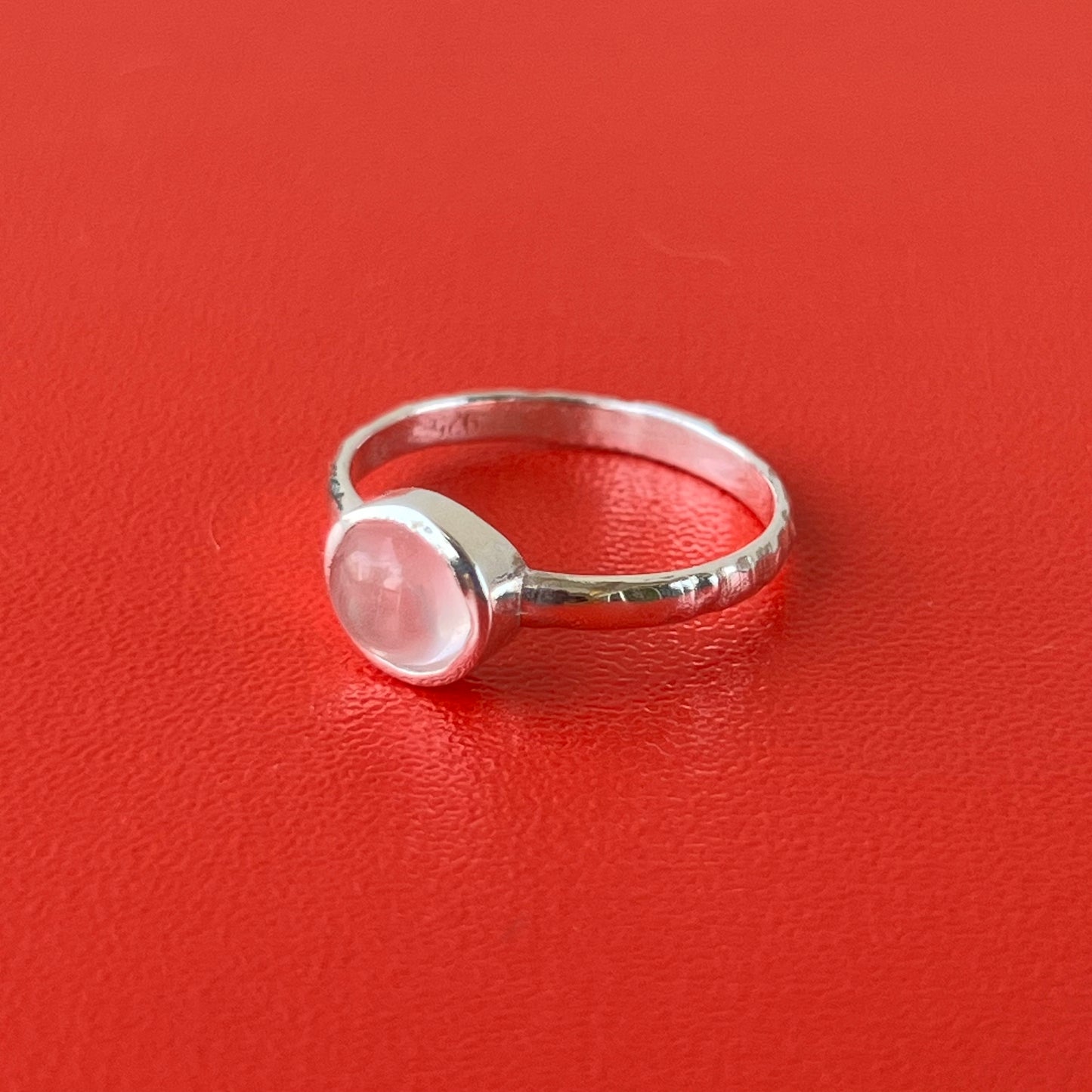 Anillo Cuarzo Rosa SAMADHI  | "Amor propio y Sanación emocional" | Plata 925