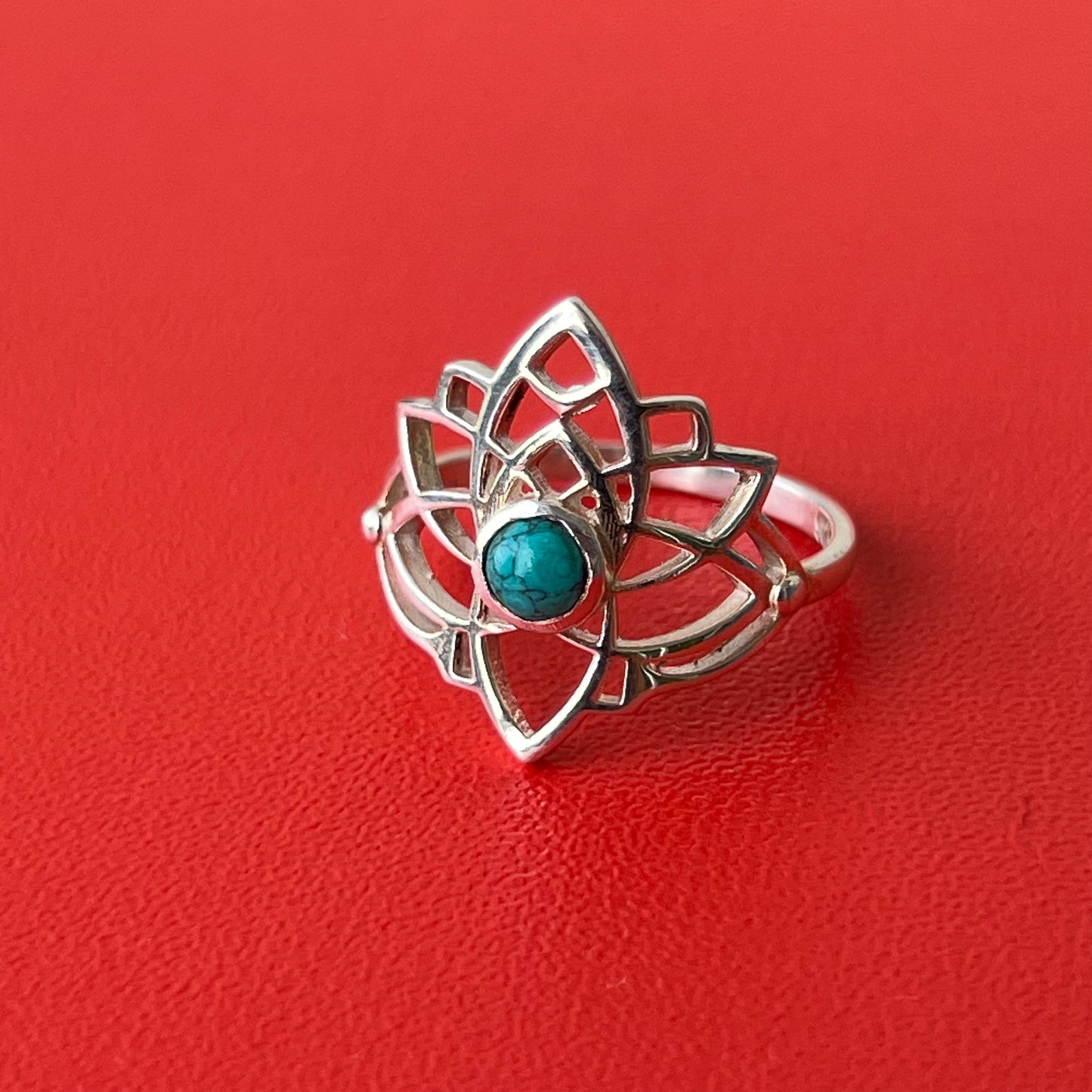 Anillo Turquesa PADMA | "Protección, Comunicación y Buena suerte" | Plata 925