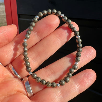 Pulsera Pirita y plata 925 | "Acción y prosperidad"