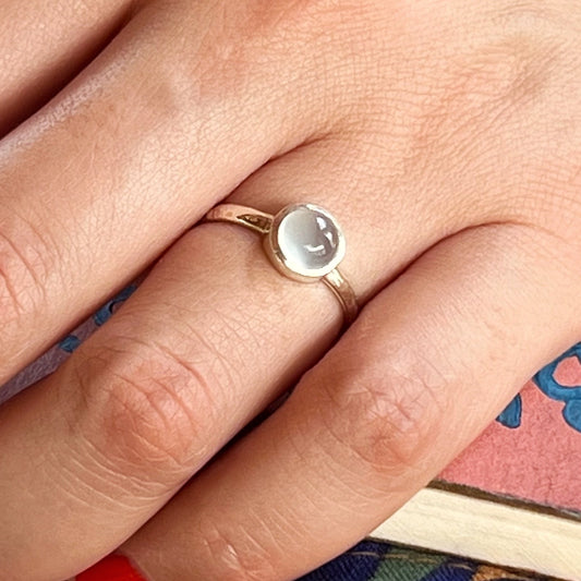 Anillo AguaMarina SAMADHI | Claridad mental y Comunicación" | Plata 925