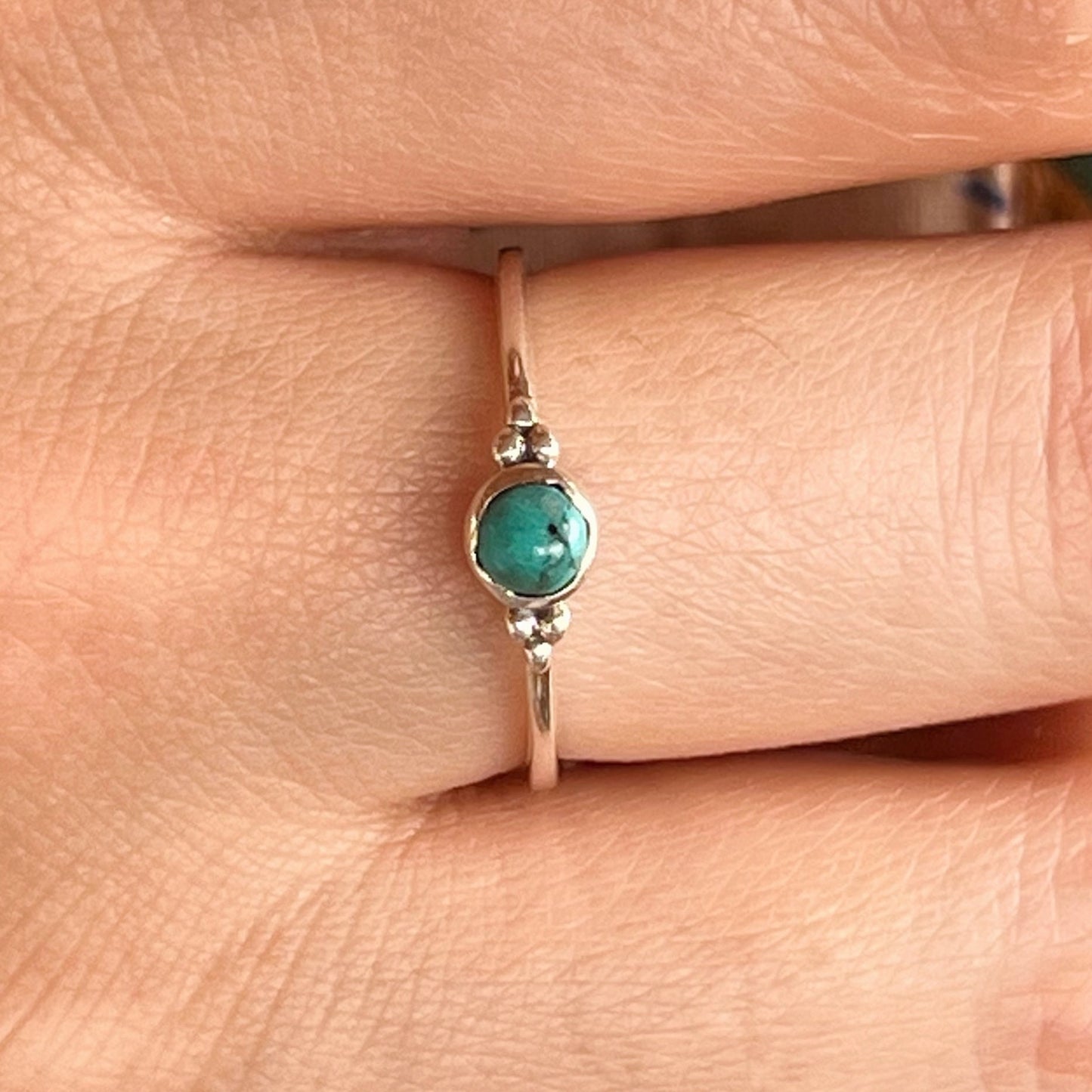 Anillo Turquesa ANU | "Protección, Comunicación y Buena suerte" | Plata 925