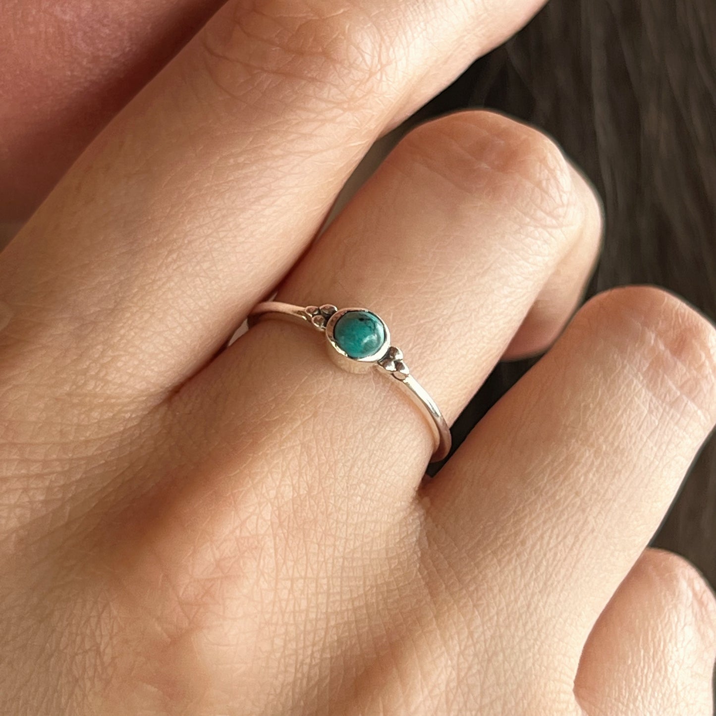 Anillo Turquesa ANU | "Protección, Comunicación y Buena suerte" | Plata 925