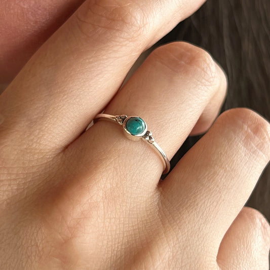 Anillo Turquesa ANU | "Protección, Comunicación y Buena suerte" | Plata 925