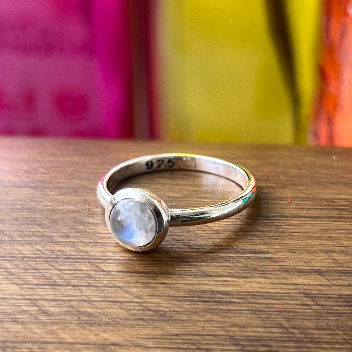 Anillo Piedra Luna PURMINA  | "Fluir con los cambios" | Plata 925