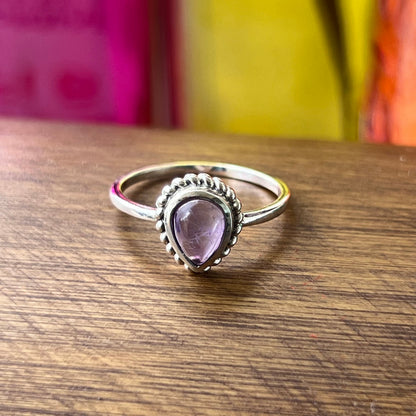 Anillo Amatista BINDU | "Protección, calma y espiritualidad" | Plata 925