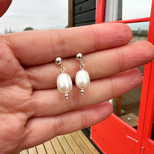 Aros Perla de Río | "Transformación y Belleza" | Plata 925