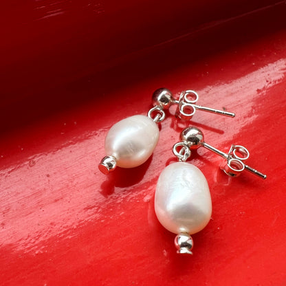 Aros Perla de Río | "Transformación y Belleza" | Plata 925