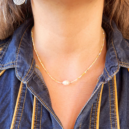 Collar "Belleza Interior" | Madre Perla y Perla de Río | Plata 925