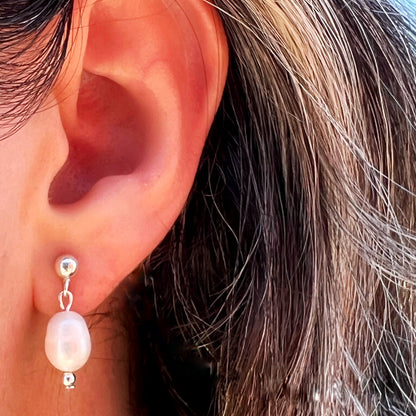 Aros Perla de Río | "Transformación y Belleza" | Plata 925