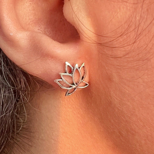 Aretes de Plata | Flor de Loto