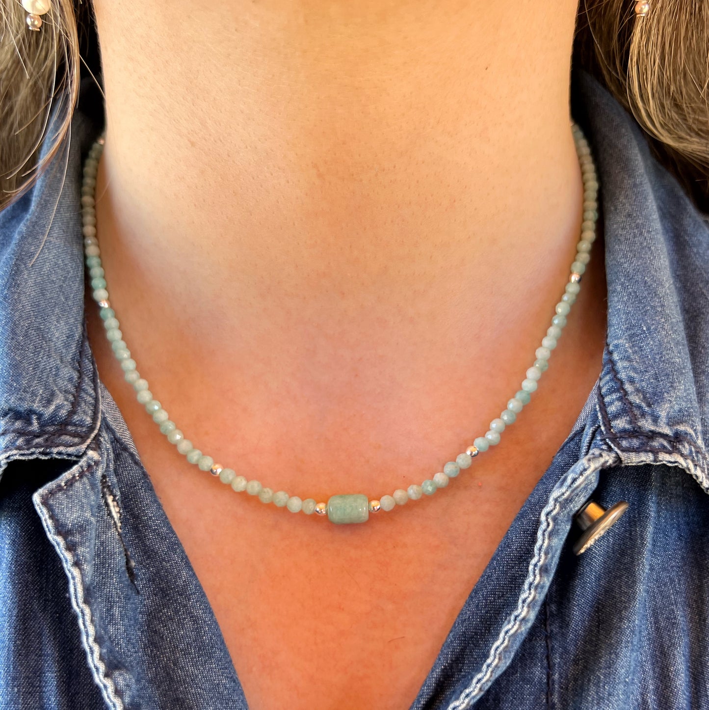 Collar "VOZ DEL ALMA" | Amazonita y Plata 925