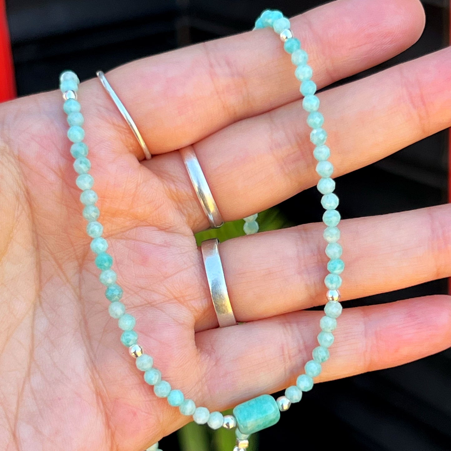 Collar "VOZ DEL ALMA" | Amazonita y Plata 925