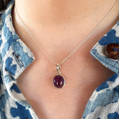 Colgante "Protección y Calma" | Amatista | Plata 925