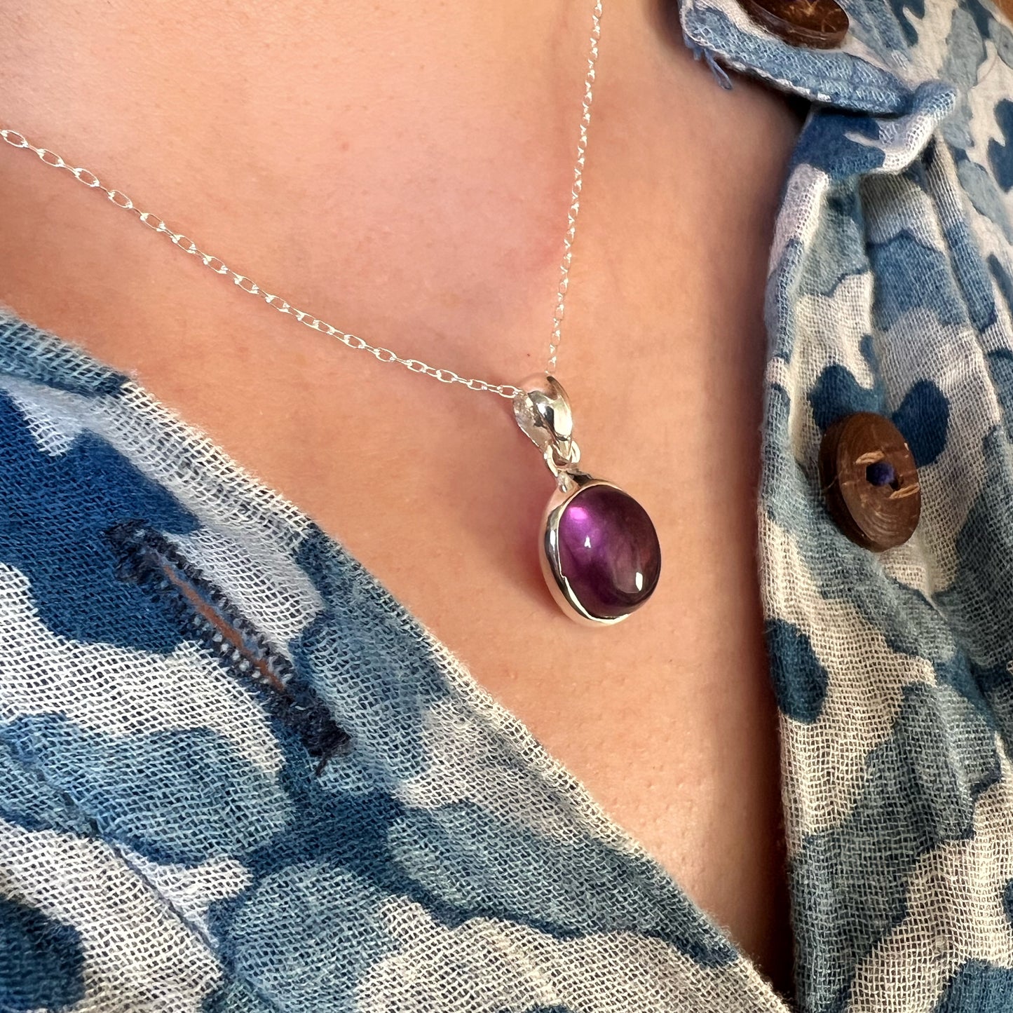 Colgante "Protección y Calma" | Amatista | Plata 925