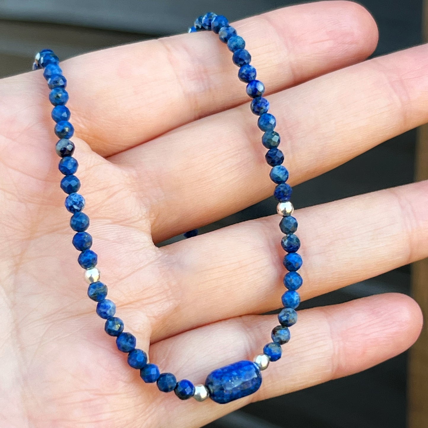 Collar "Sabiduría azul" | Lapislázuli | Plata 925