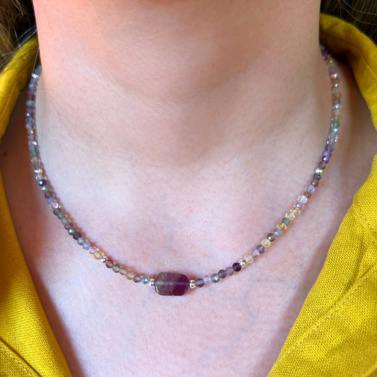 Collar "Claridad mental y enfoque" | Fluorita | Plata 925