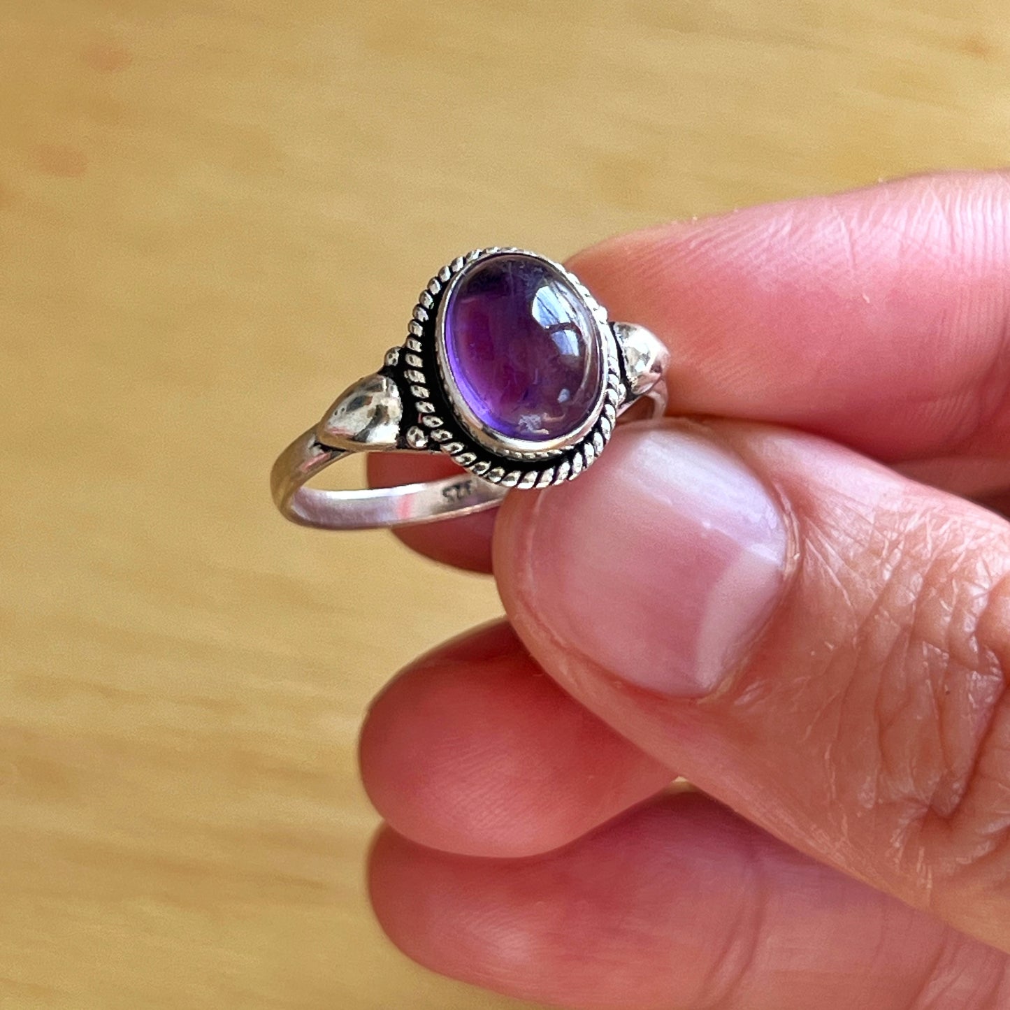Anillo Amatista KANTI |"Calma y Protección" | Plata 925
