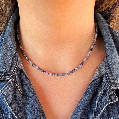 Collar "Claridad e intuición" | Sodalita | Plata 925
