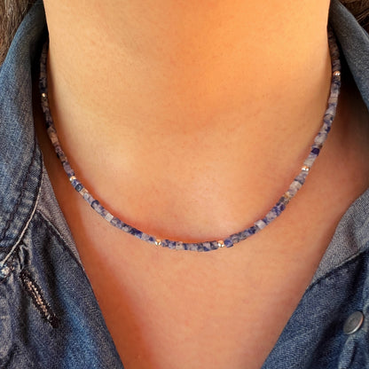 Collar "Claridad e intuición" | Sodalita | Plata 925